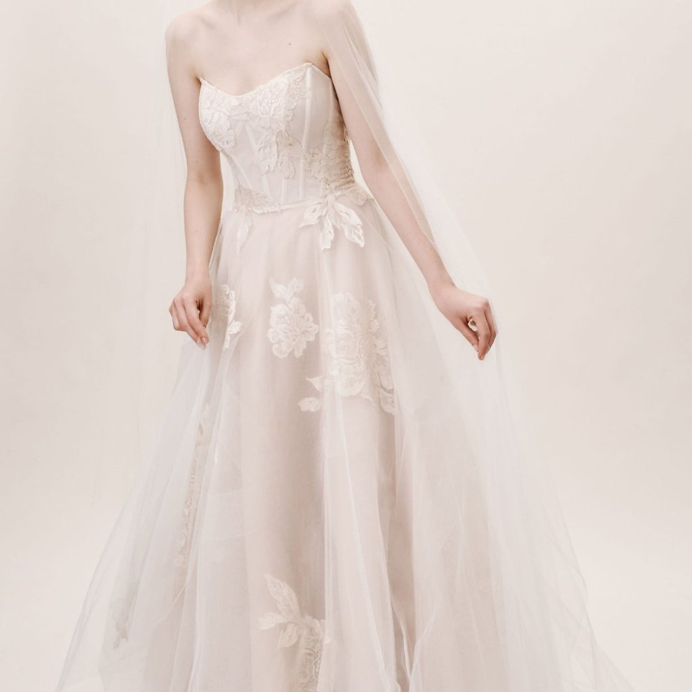 BHLDN Willowby Watters Harmony Gown Size 6 NEW - Picture 9 of 14